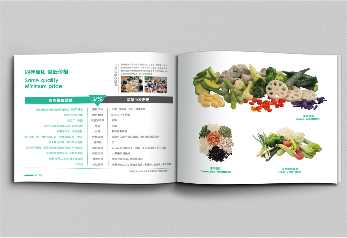 青岛福生食品有限公司-宣传册设计 br>画册 目录-青岛优胜文化传播